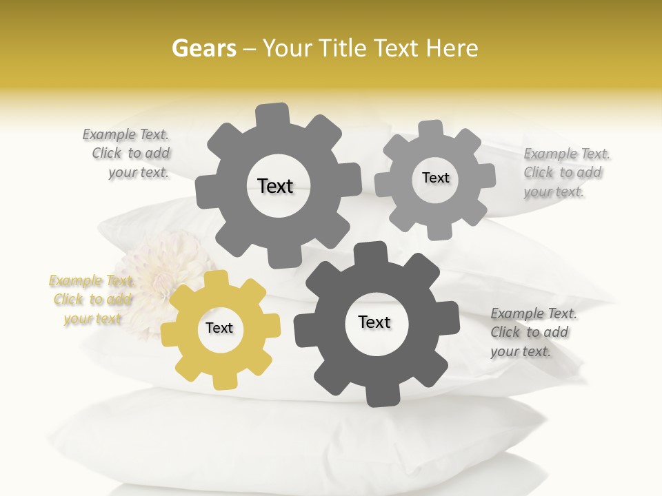 Cotton Comfortable Bedroom PowerPoint Template