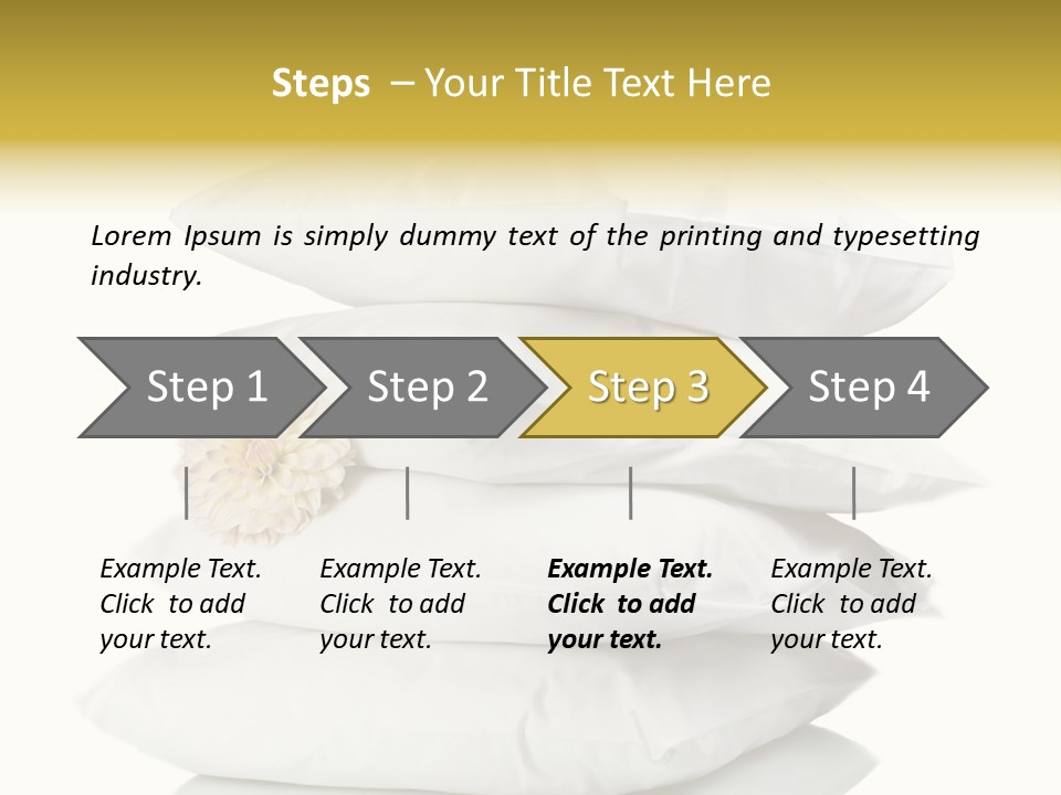 Cotton Comfortable Bedroom PowerPoint Template