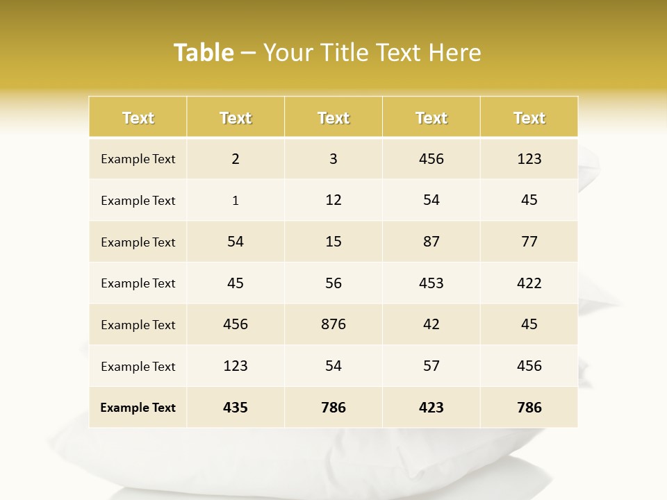 Cotton Comfortable Bedroom PowerPoint Template