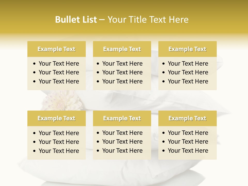 Cotton Comfortable Bedroom PowerPoint Template