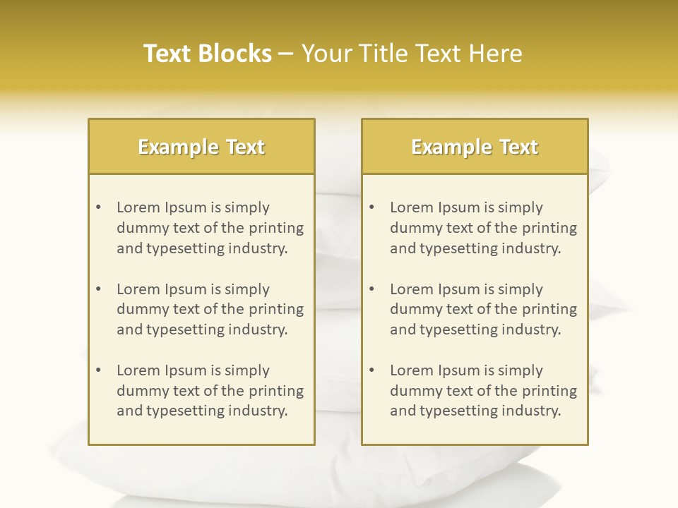 Cotton Comfortable Bedroom PowerPoint Template