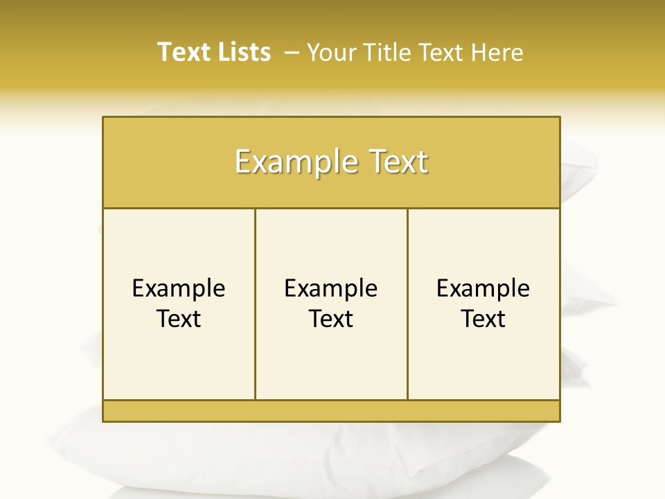 Cotton Comfortable Bedroom PowerPoint Template