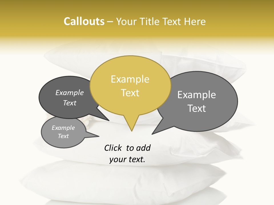 Cotton Comfortable Bedroom PowerPoint Template