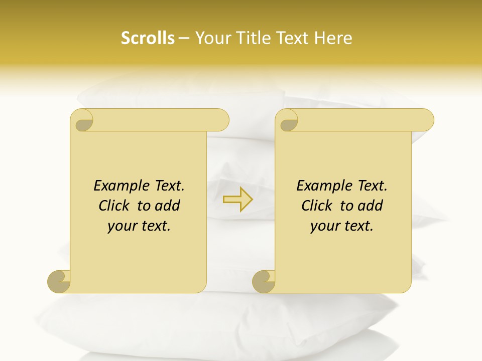 Cotton Comfortable Bedroom PowerPoint Template