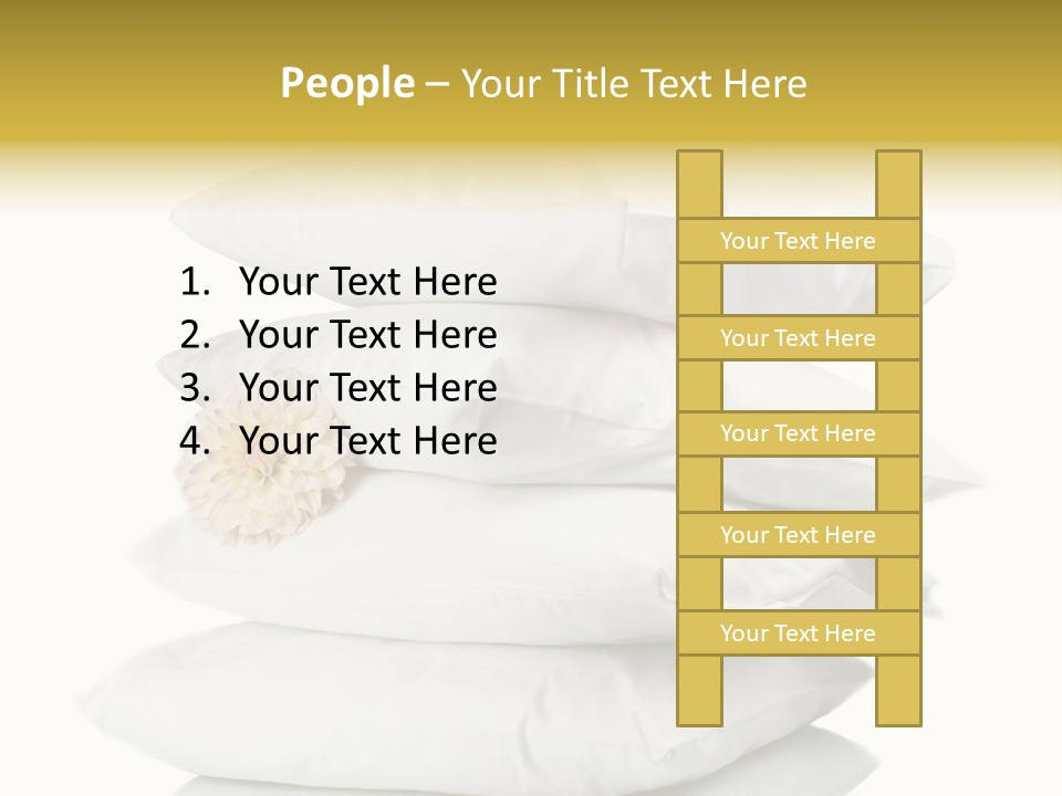 Cotton Comfortable Bedroom PowerPoint Template