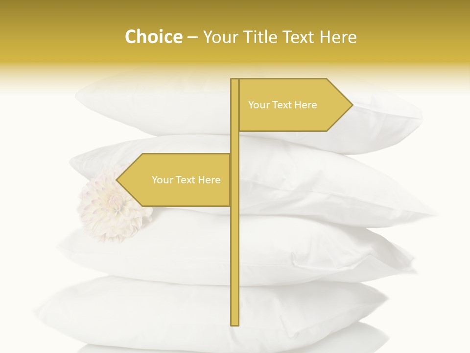 Cotton Comfortable Bedroom PowerPoint Template