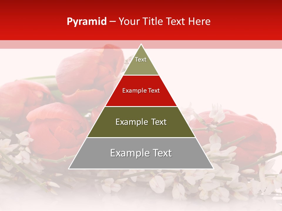 Beauty Red Bouquet PowerPoint Template