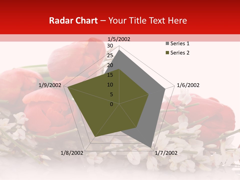 Beauty Red Bouquet PowerPoint Template