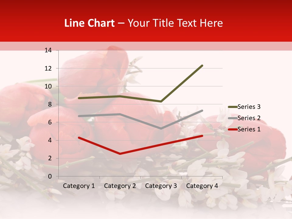 Beauty Red Bouquet PowerPoint Template