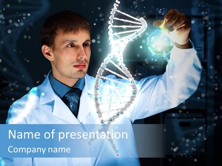 Science Double Health PowerPoint Template