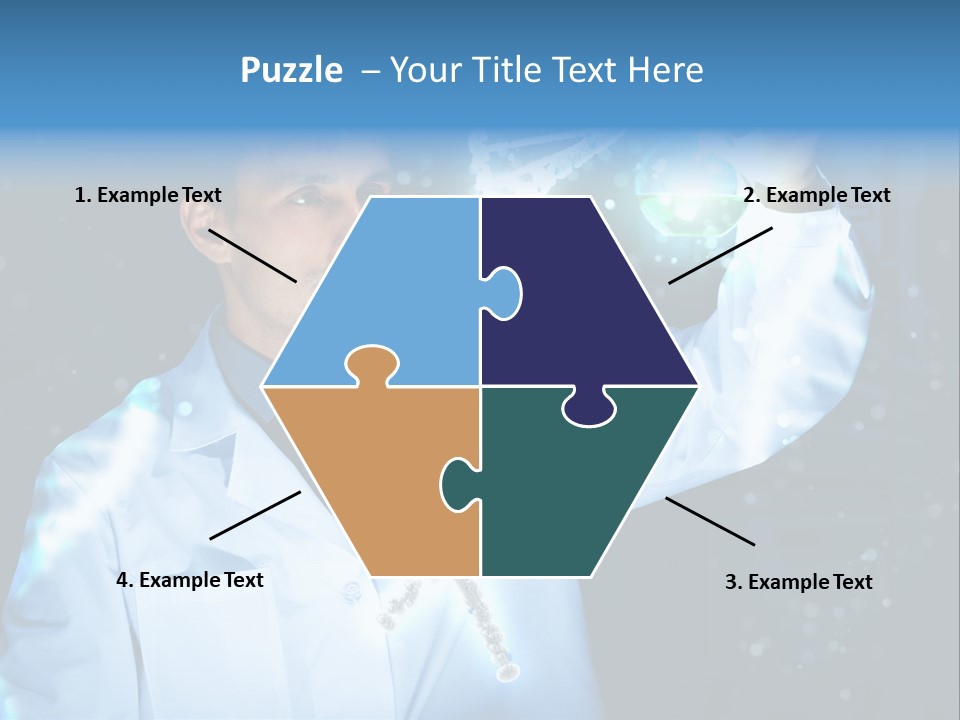 Science Double Health PowerPoint Template