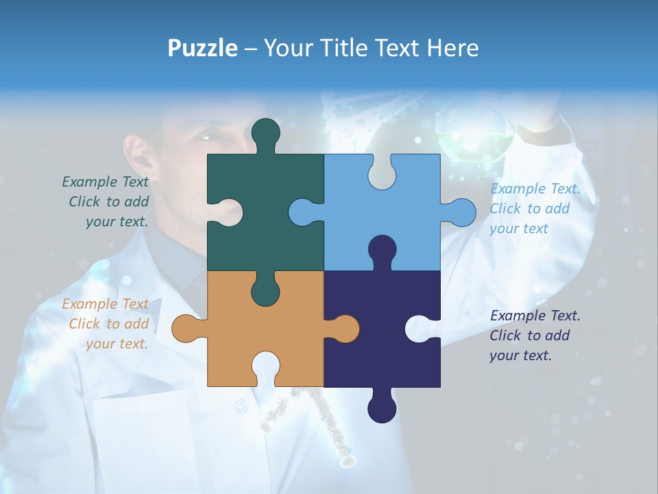 Science Double Health PowerPoint Template