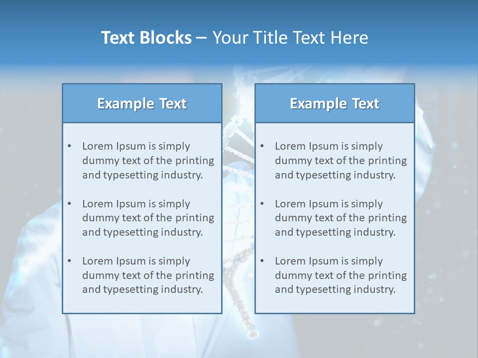Science Double Health PowerPoint Template