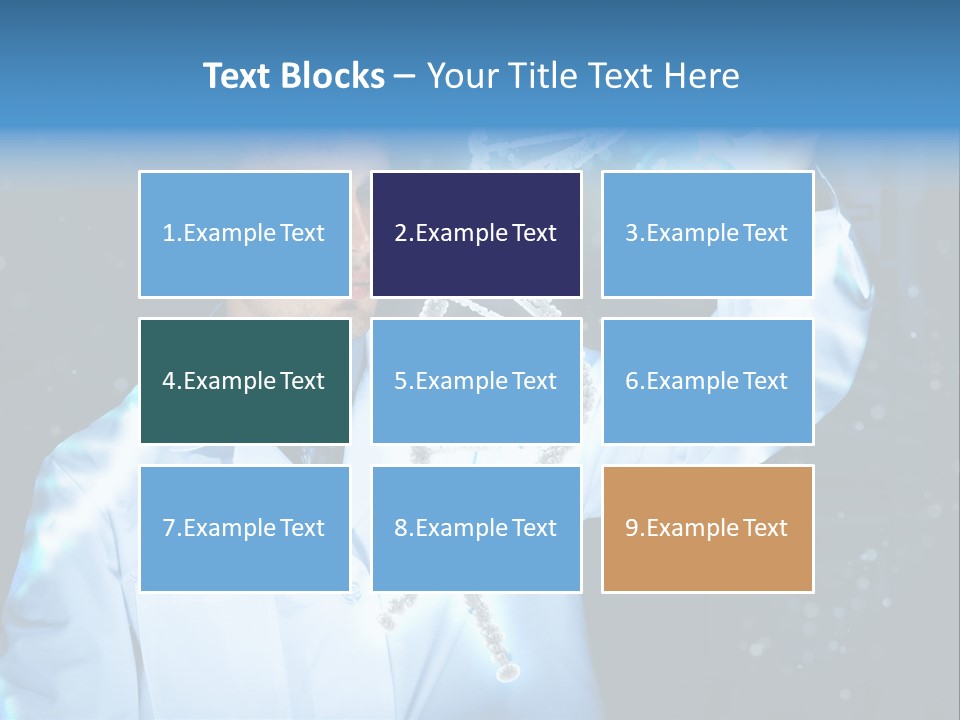 Science Double Health PowerPoint Template