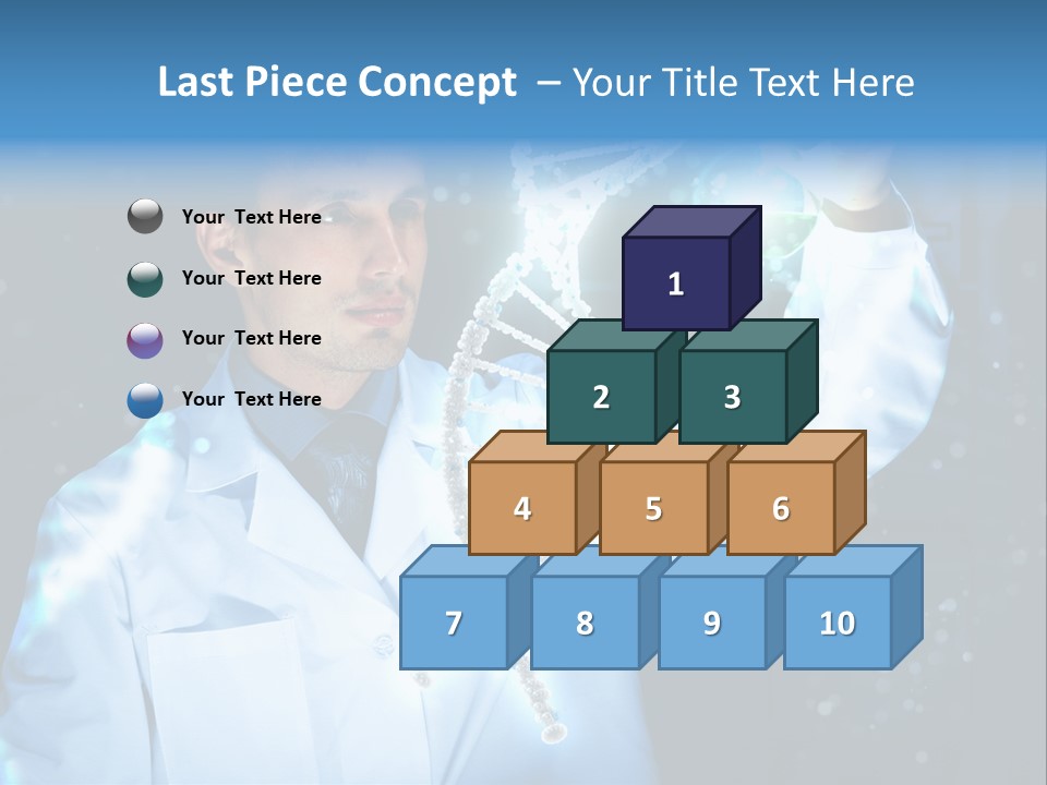 Science Double Health PowerPoint Template