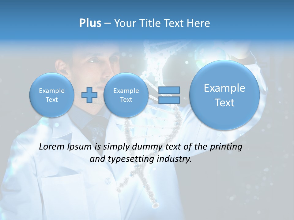 Science Double Health PowerPoint Template
