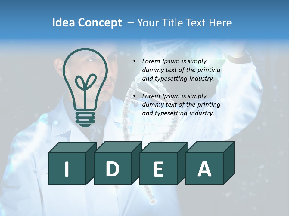 Science Double Health PowerPoint Template