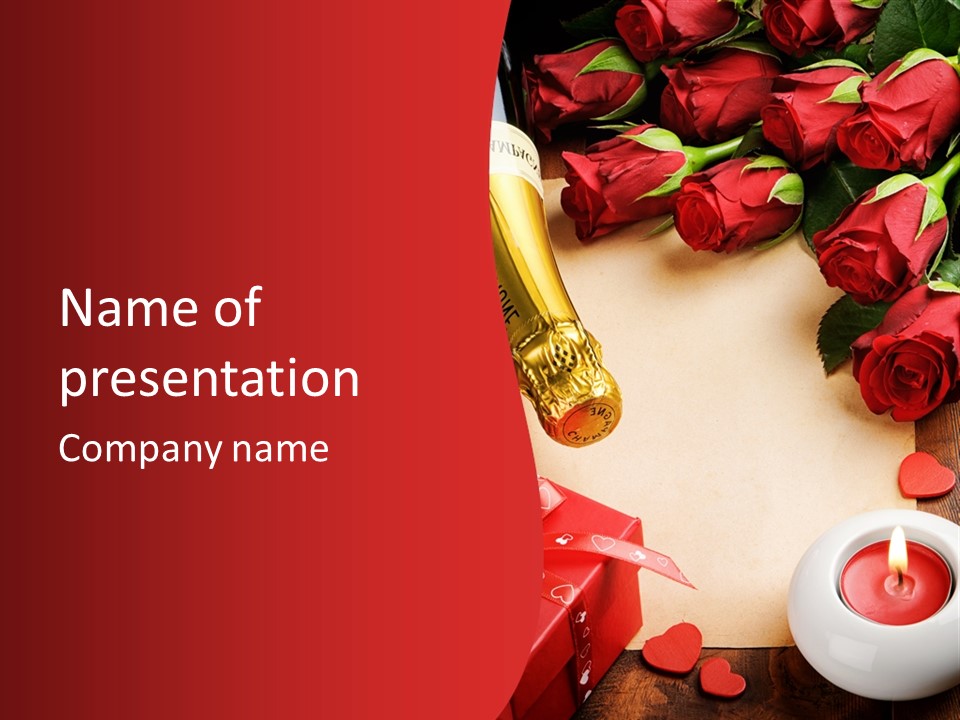 Beautiful Flower Frame PowerPoint Template