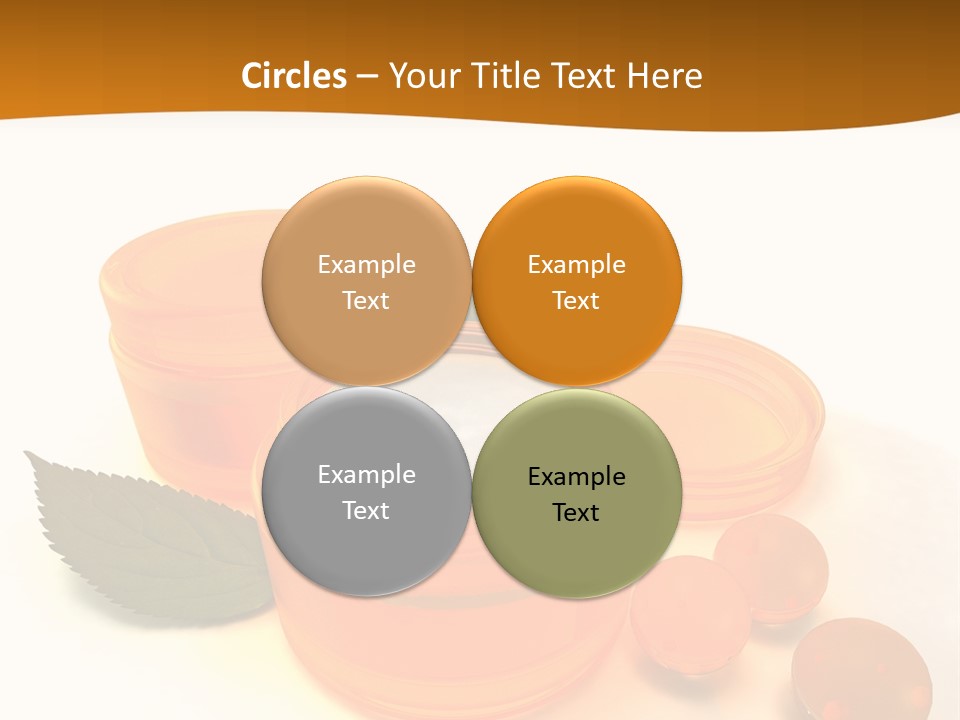 Blur Orange Macro PowerPoint Template