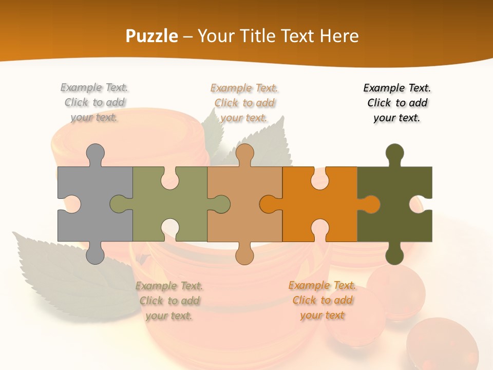 Blur Orange Macro PowerPoint Template