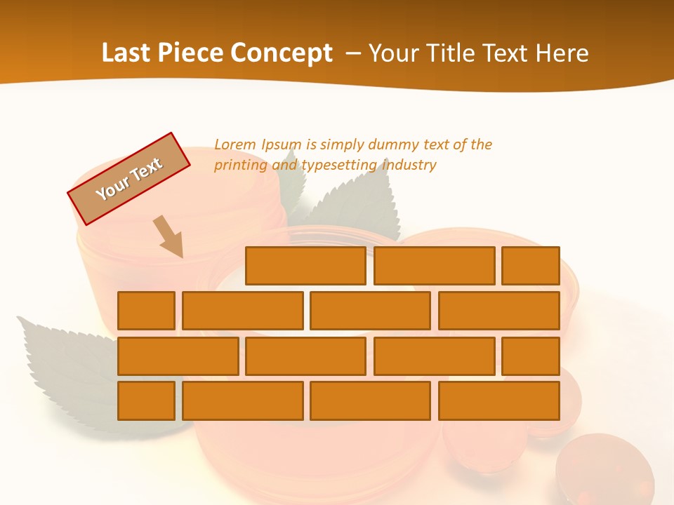 Blur Orange Macro PowerPoint Template