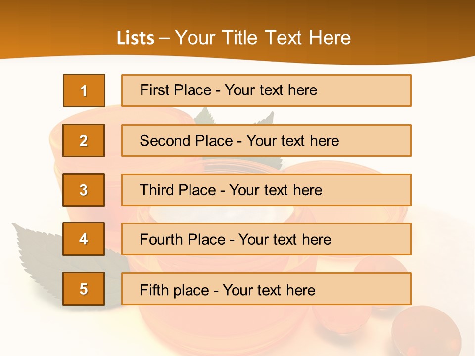 Blur Orange Macro PowerPoint Template