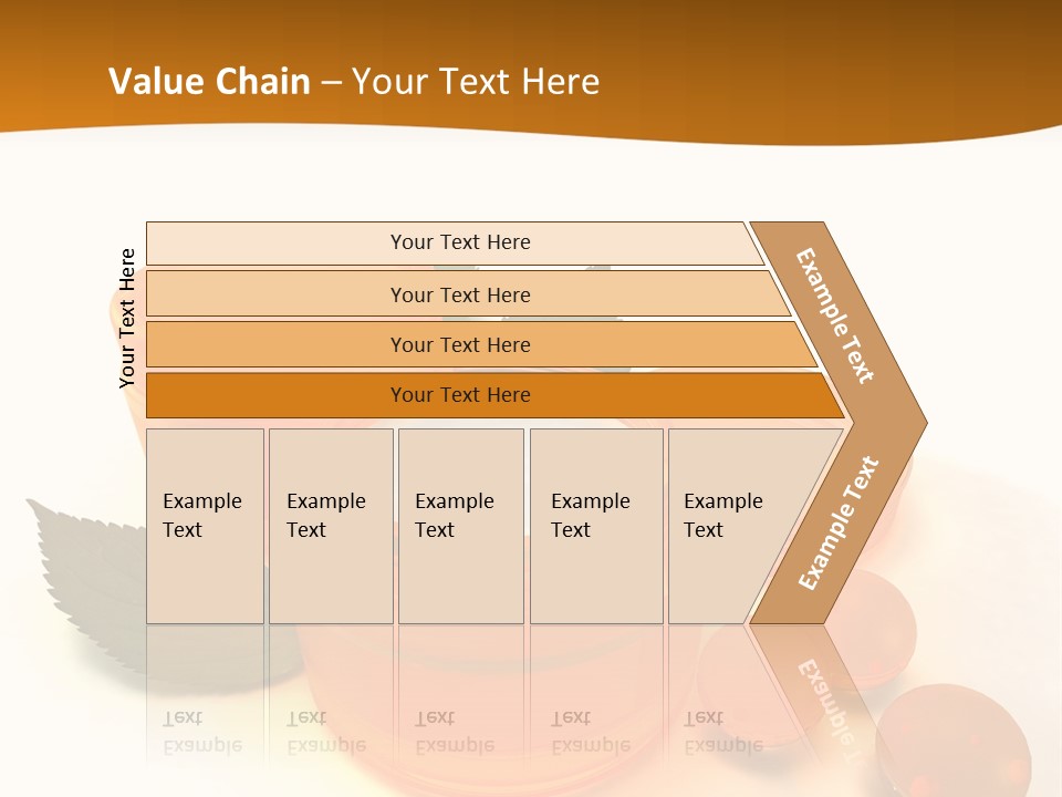 Blur Orange Macro PowerPoint Template