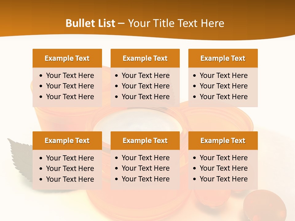 Blur Orange Macro PowerPoint Template