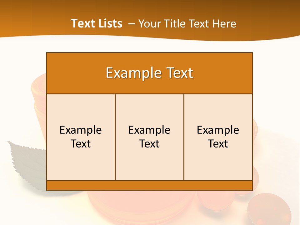 Blur Orange Macro PowerPoint Template