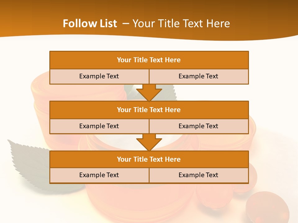 Blur Orange Macro PowerPoint Template
