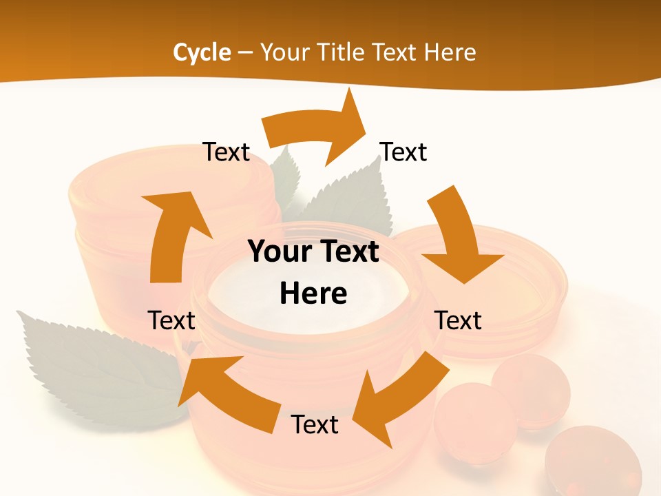 Blur Orange Macro PowerPoint Template