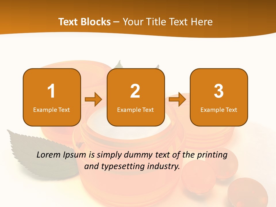 Blur Orange Macro PowerPoint Template