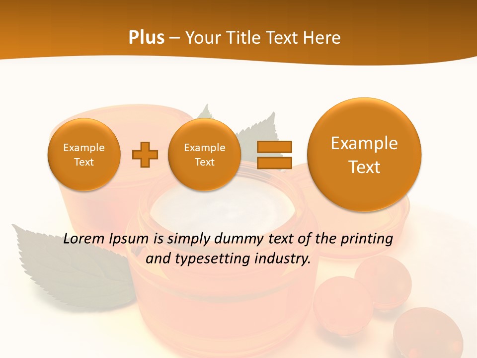 Blur Orange Macro PowerPoint Template