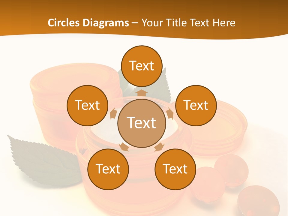 Blur Orange Macro PowerPoint Template