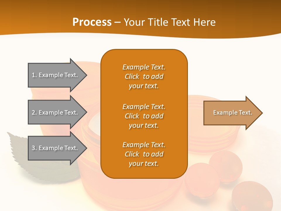 Blur Orange Macro PowerPoint Template