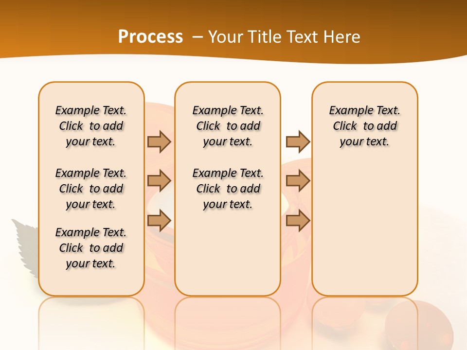 Blur Orange Macro PowerPoint Template