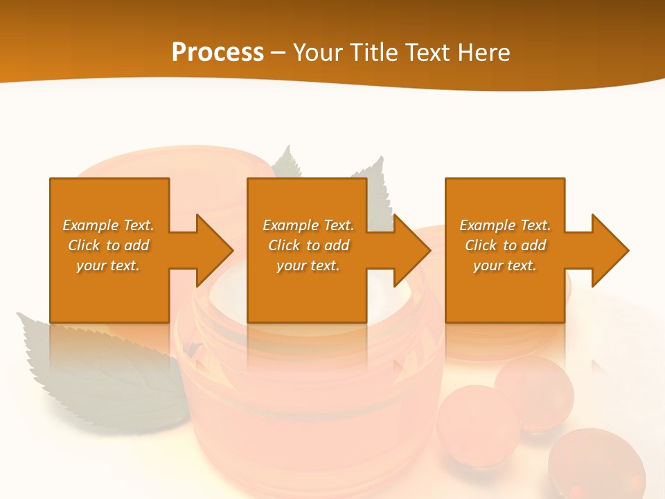 Blur Orange Macro PowerPoint Template