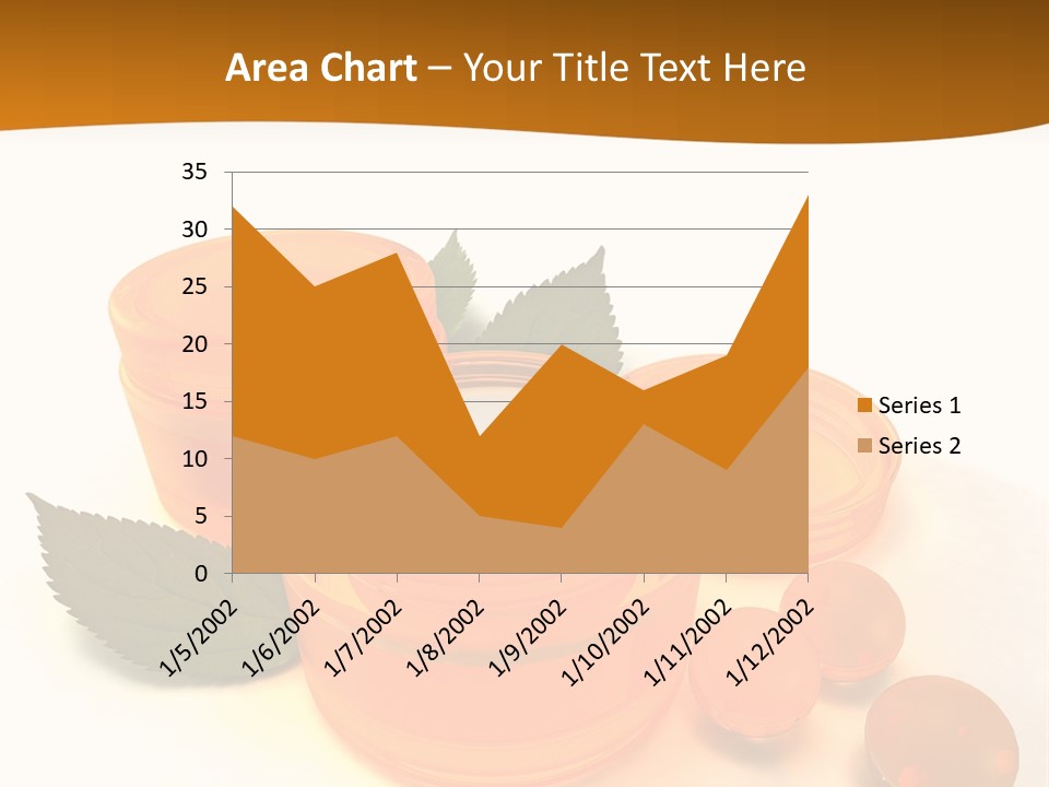 Blur Orange Macro PowerPoint Template