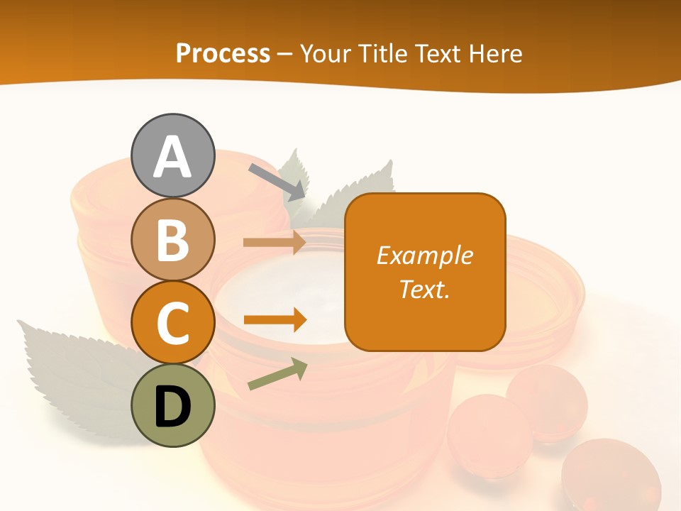 Blur Orange Macro PowerPoint Template