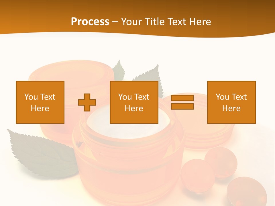 Blur Orange Macro PowerPoint Template