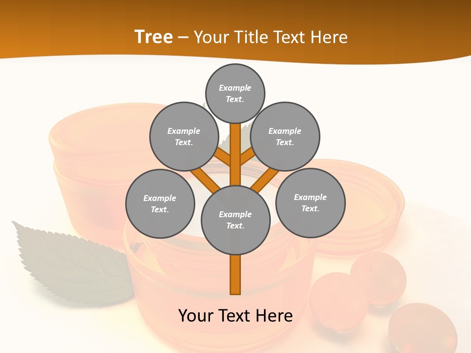 Blur Orange Macro PowerPoint Template
