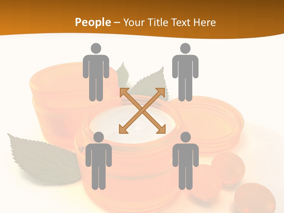 Blur Orange Macro PowerPoint Template