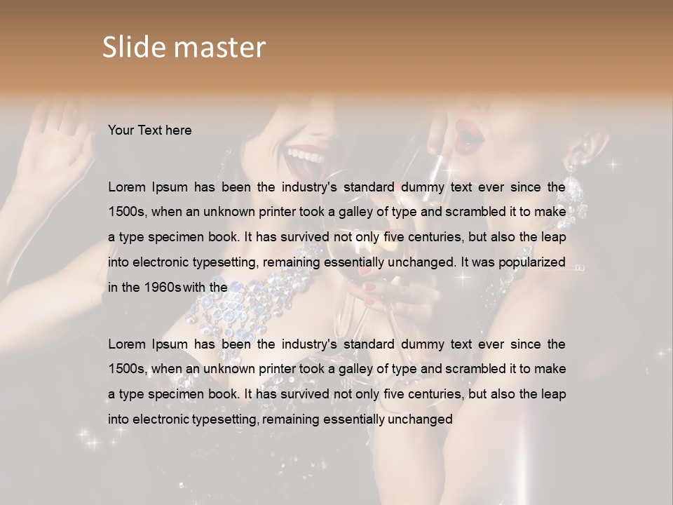 Life Woman New Year PowerPoint Template