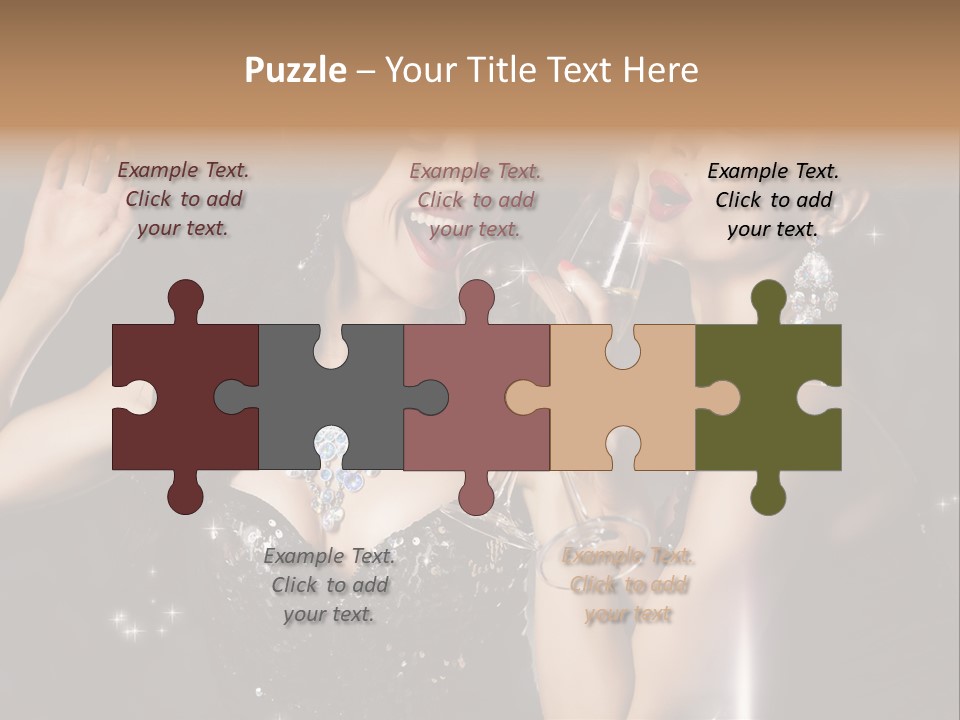 Life Woman New Year PowerPoint Template