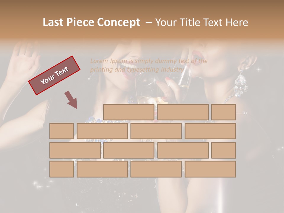 Life Woman New Year PowerPoint Template