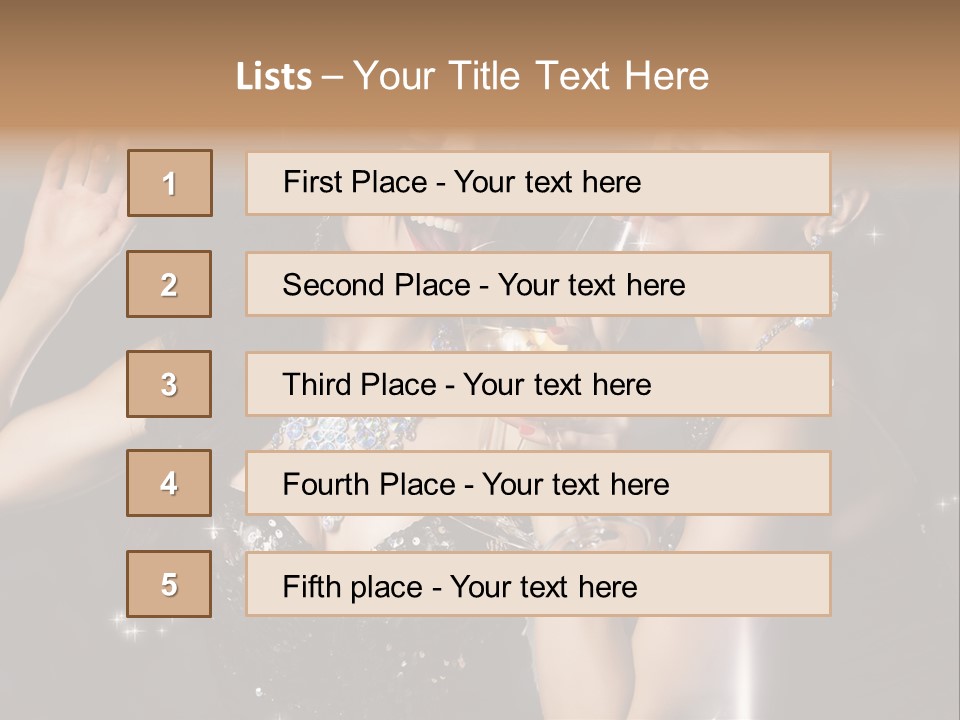 Life Woman New Year PowerPoint Template