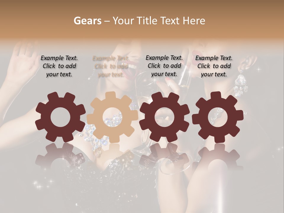 Life Woman New Year PowerPoint Template