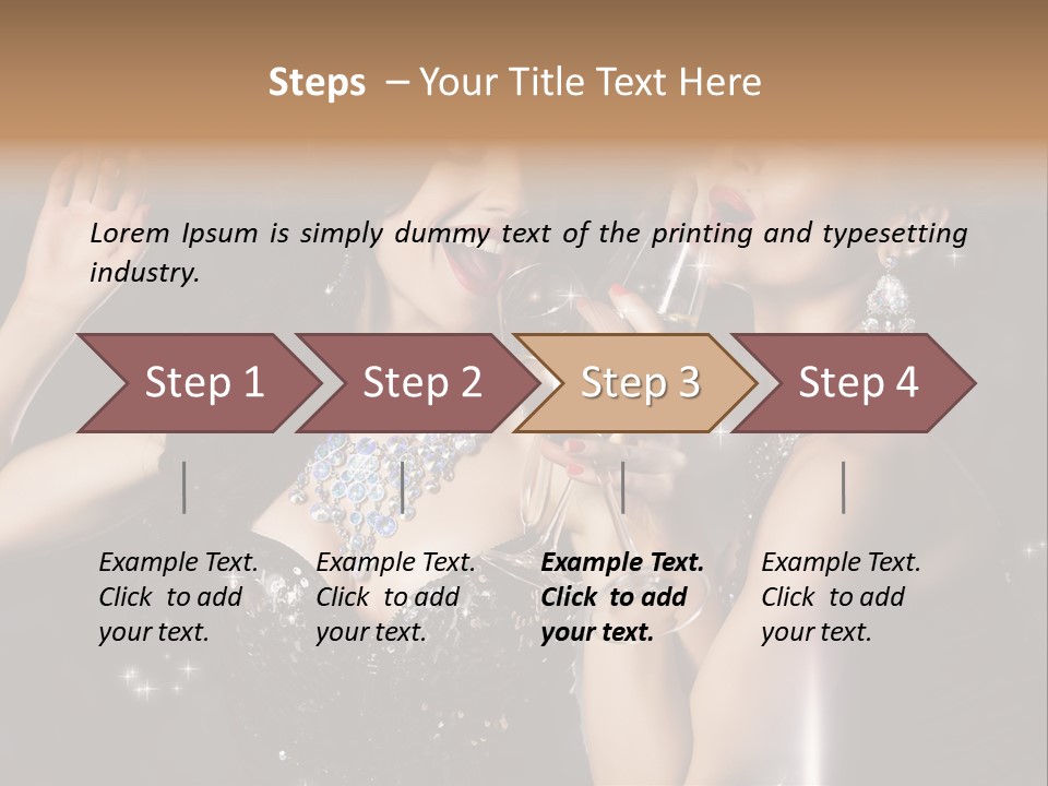 Life Woman New Year PowerPoint Template