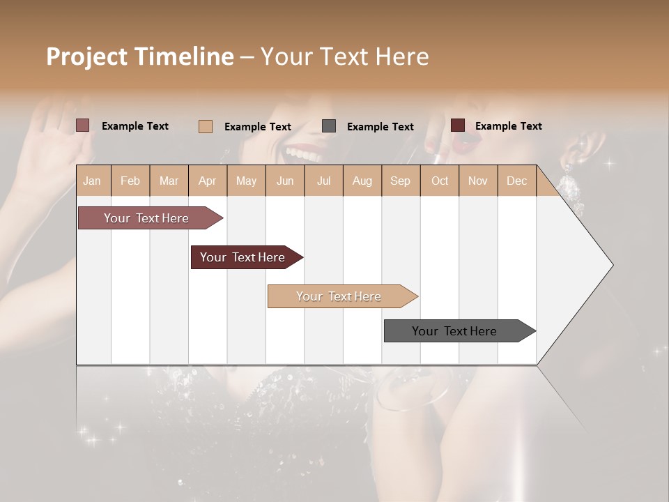Life Woman New Year PowerPoint Template