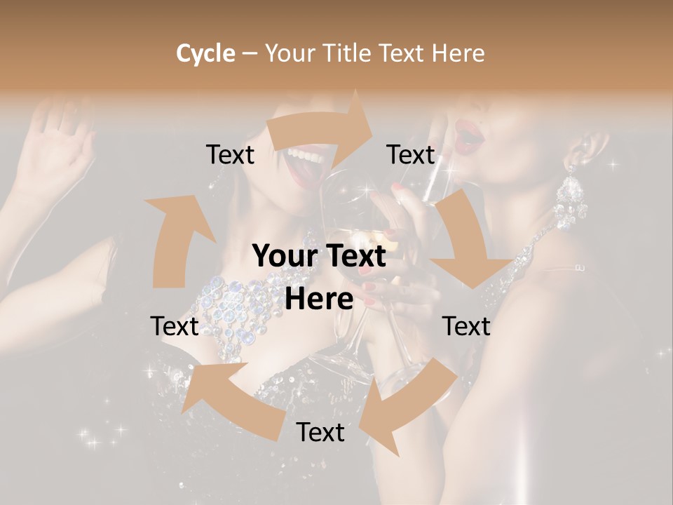 Life Woman New Year PowerPoint Template